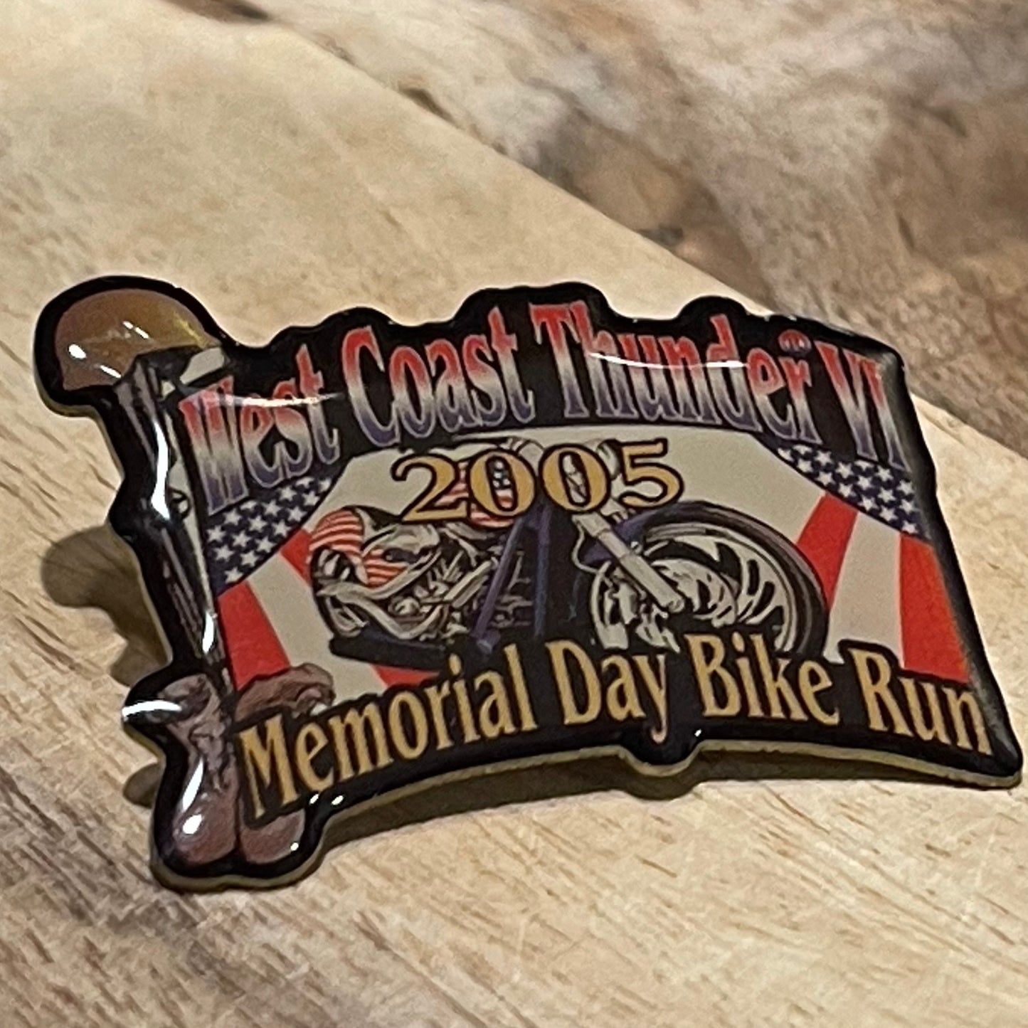 2005 West Coast Thunder Ride Commemorative Pin