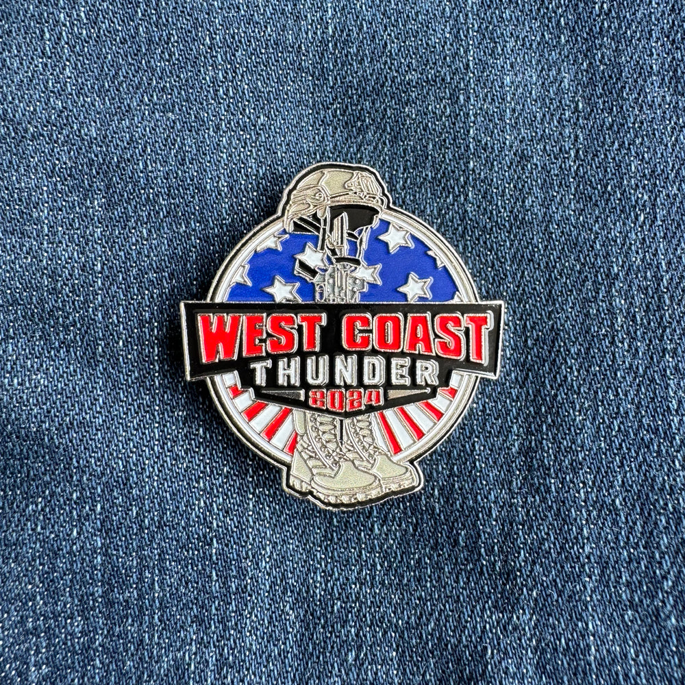 2024 West Coast Thunder Motorcycle Ride Pin