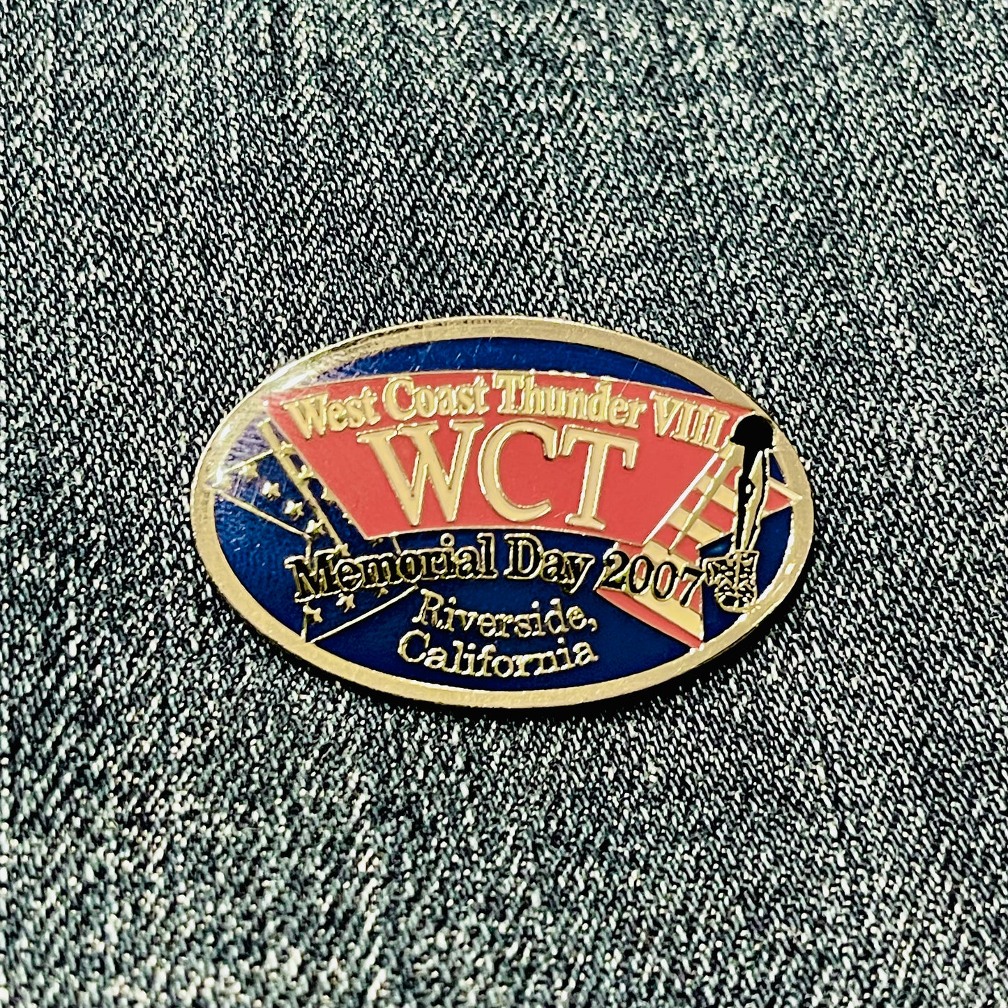 2007 West Coast Thunder Ride Commemorative Pin