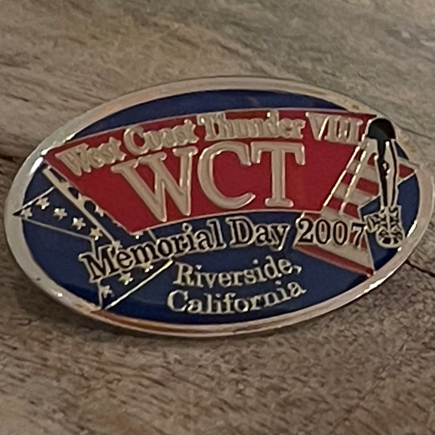 2007 West Coast Thunder Ride Commemorative Pin