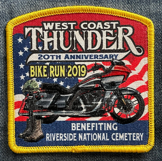 2019 West Coast Thunder Ride Commemorative Patch