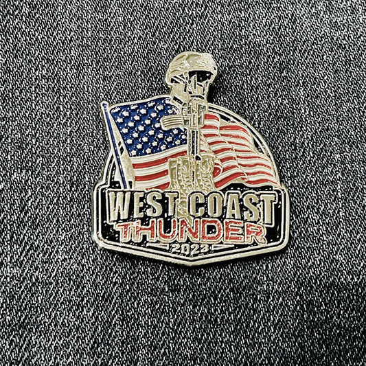2023 West Coast Thunder Ride Commemorative Pin