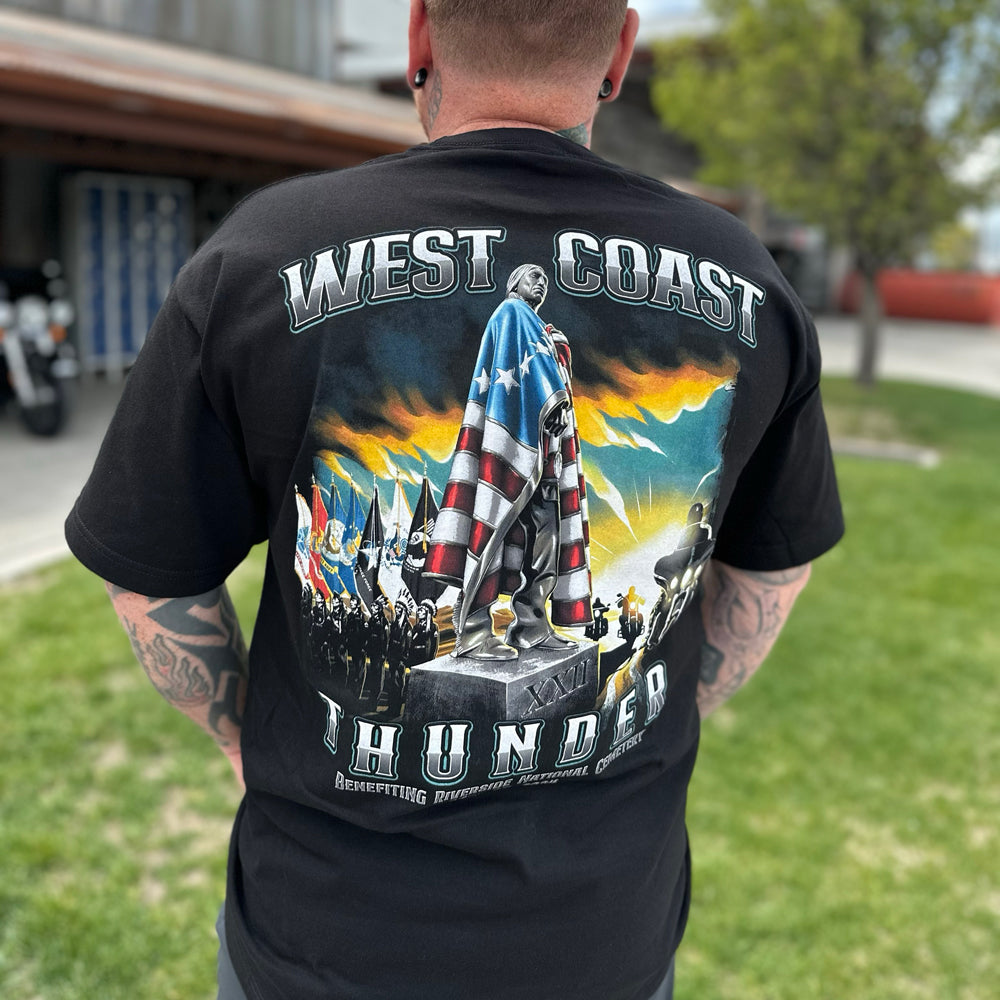 2024 Men's West Coast Thunder Short Sleeve T-shirt