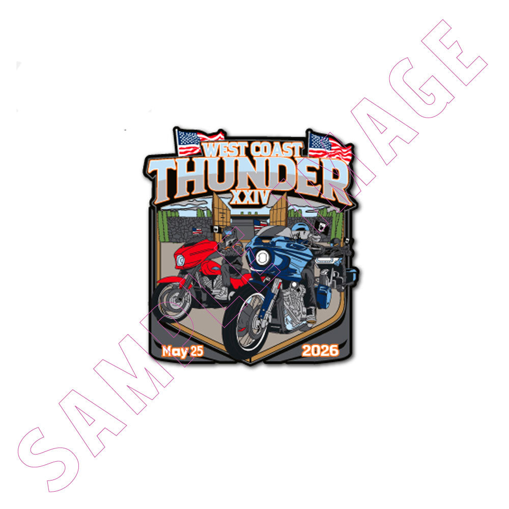 2026 West Coast Thunder Ride Commemorative Pin