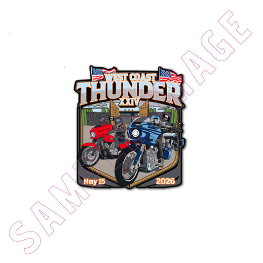2026 West Coast Thunder Ride Commemorative Pin