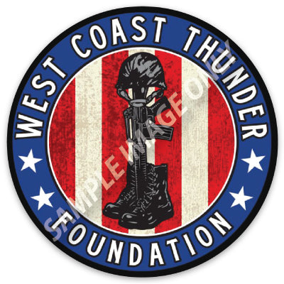 West Coast Thunder Foundation Logo Sticker - Large