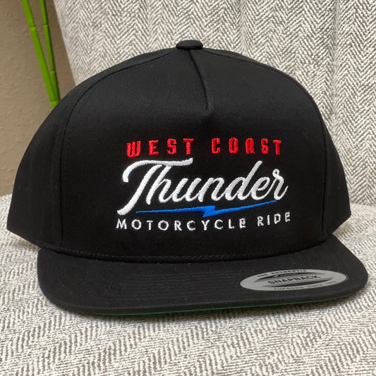 West Coast Thunder Cap - Premium Flat Bill Snapback